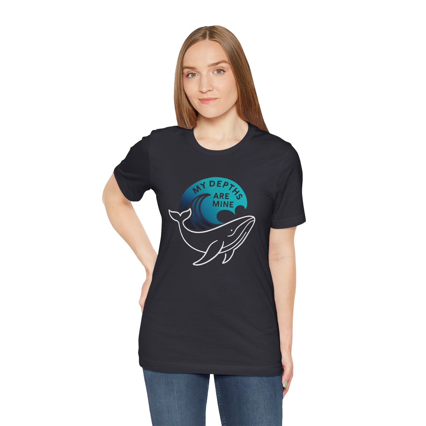 My Depths Are Mine Whale T-Shirt – Ocean Lover Statement Tee
