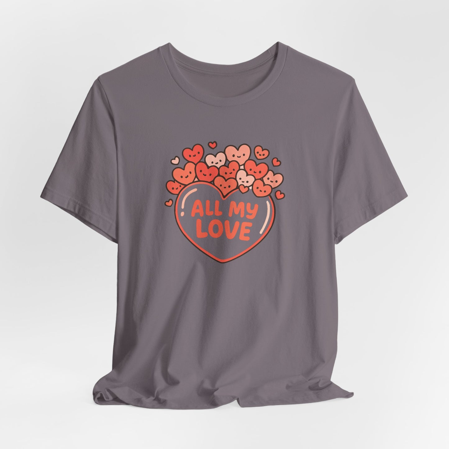 All My Love Cute Heart T-Shirt – Romantic Valentine’s Day Gift Tee