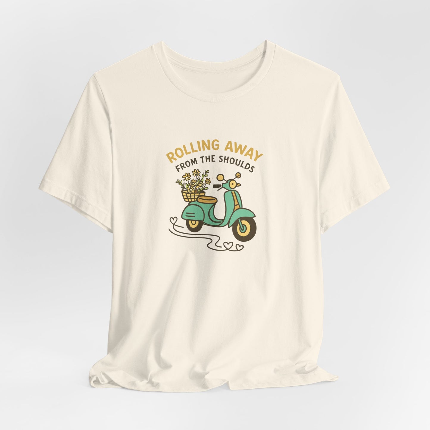 Rolling Away From the Shoulds – Mental Clarity Scooter T-Shirt