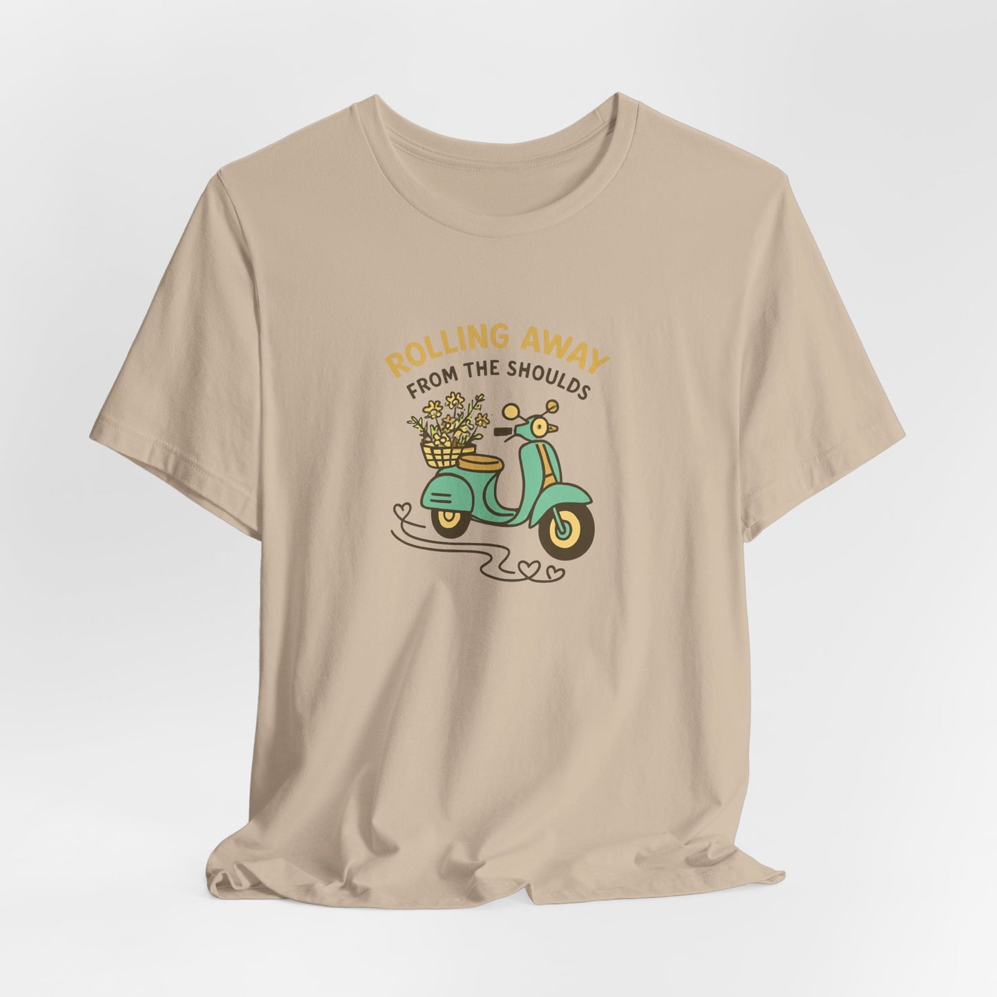 Rolling Away From the Shoulds – Mental Clarity Scooter T-Shirt