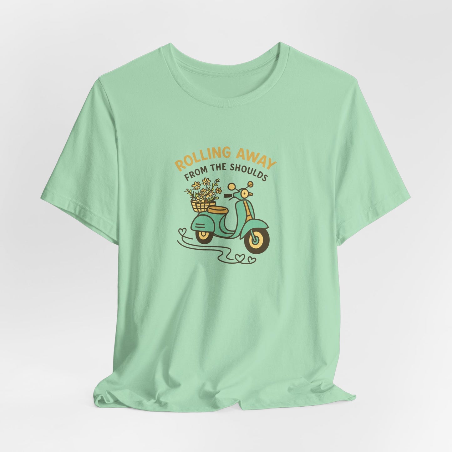 Rolling Away From the Shoulds – Mental Clarity Scooter T-Shirt