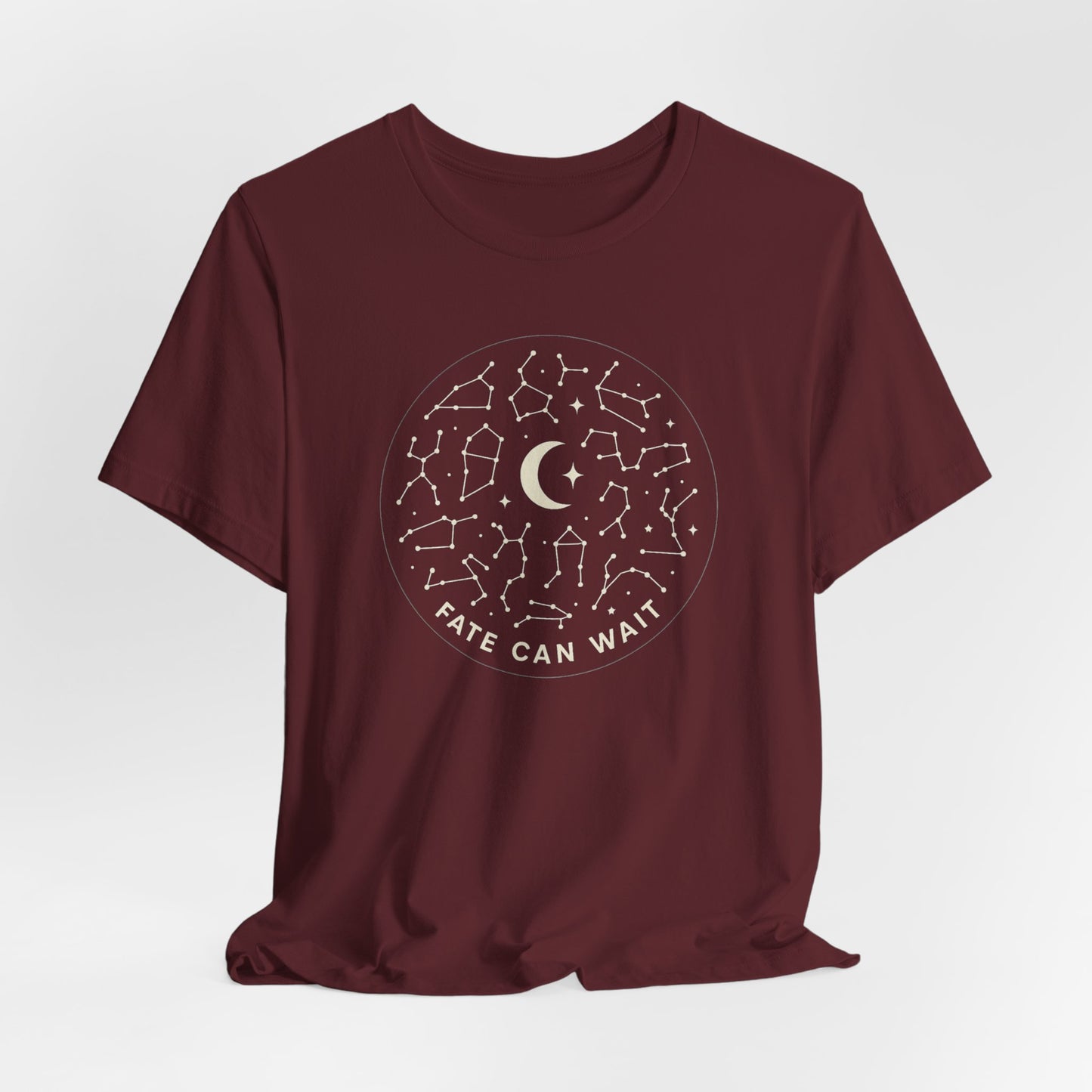 Fate Can Wait Constellation T-Shirt – Celestial Astrology Graphic Tee for Stargazers