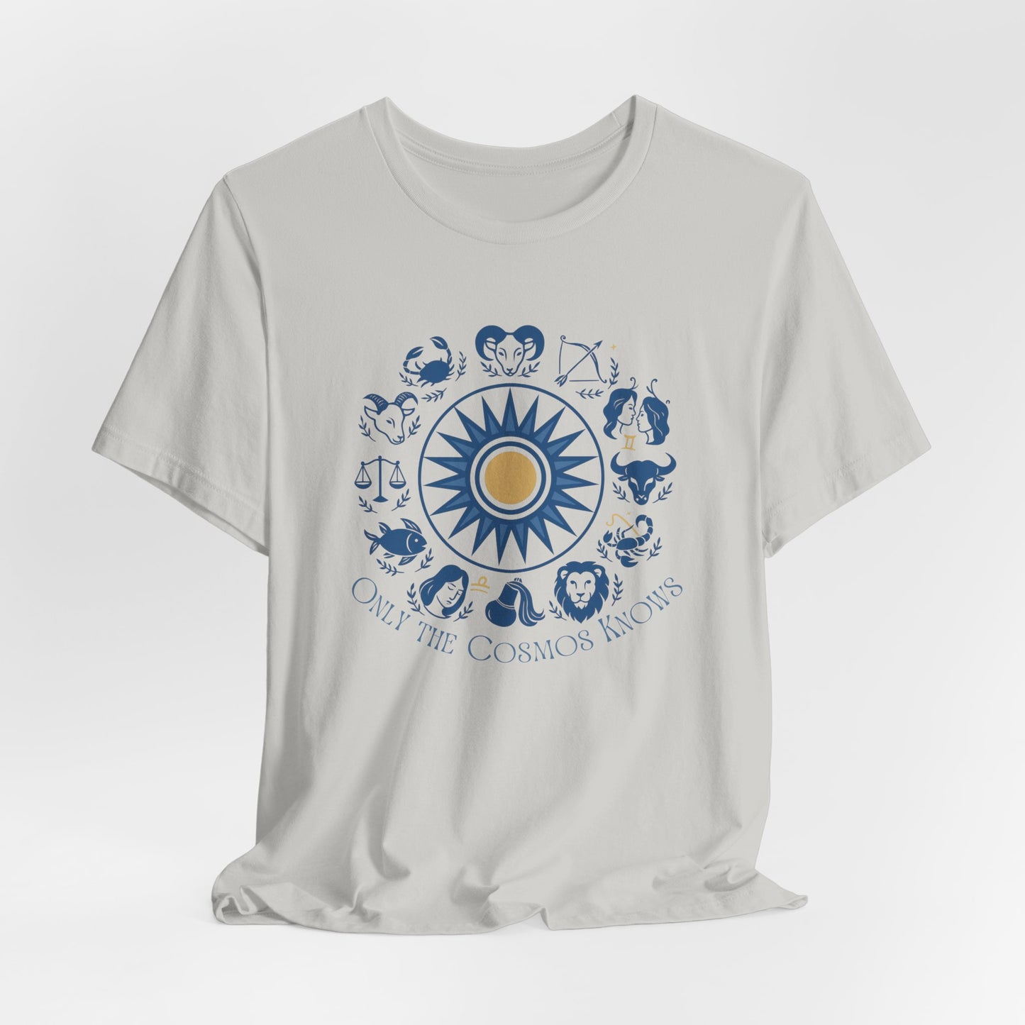 Only the Cosmos Knows Zodiac T-Shirt – Astrology Lover Celestial Graphic Tee