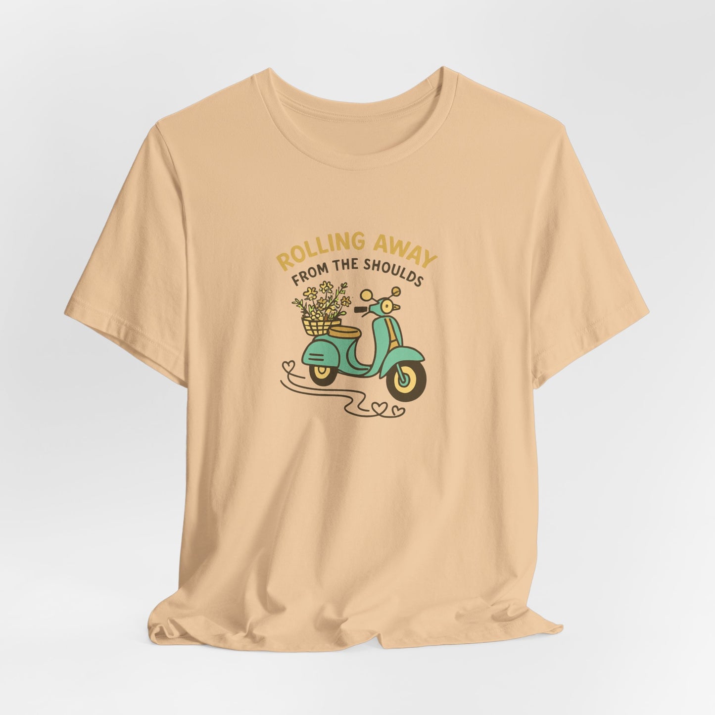 Rolling Away From the Shoulds – Mental Clarity Scooter T-Shirt