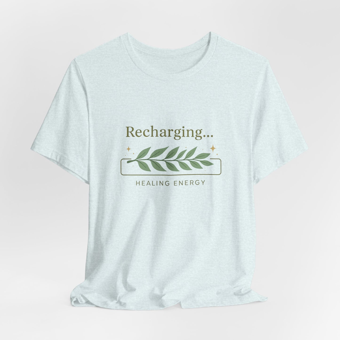 Recharging Healing Energy Shirt – Nature Inspired Self-Care Tee, Botanical Wellness T-Shirt