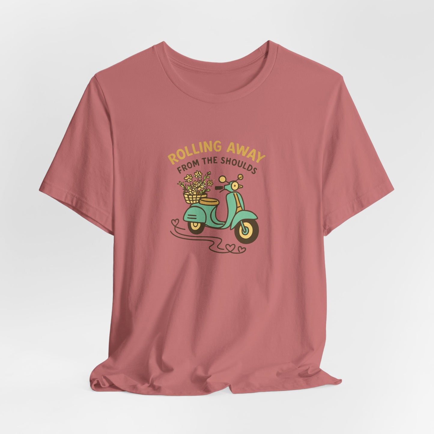 Rolling Away From the Shoulds – Mental Clarity Scooter T-Shirt