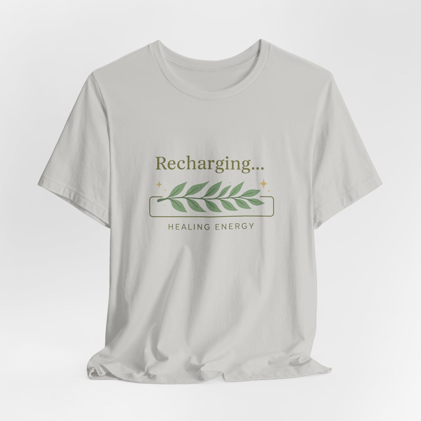 Recharging Healing Energy Shirt – Nature Inspired Self-Care Tee, Botanical Wellness T-Shirt