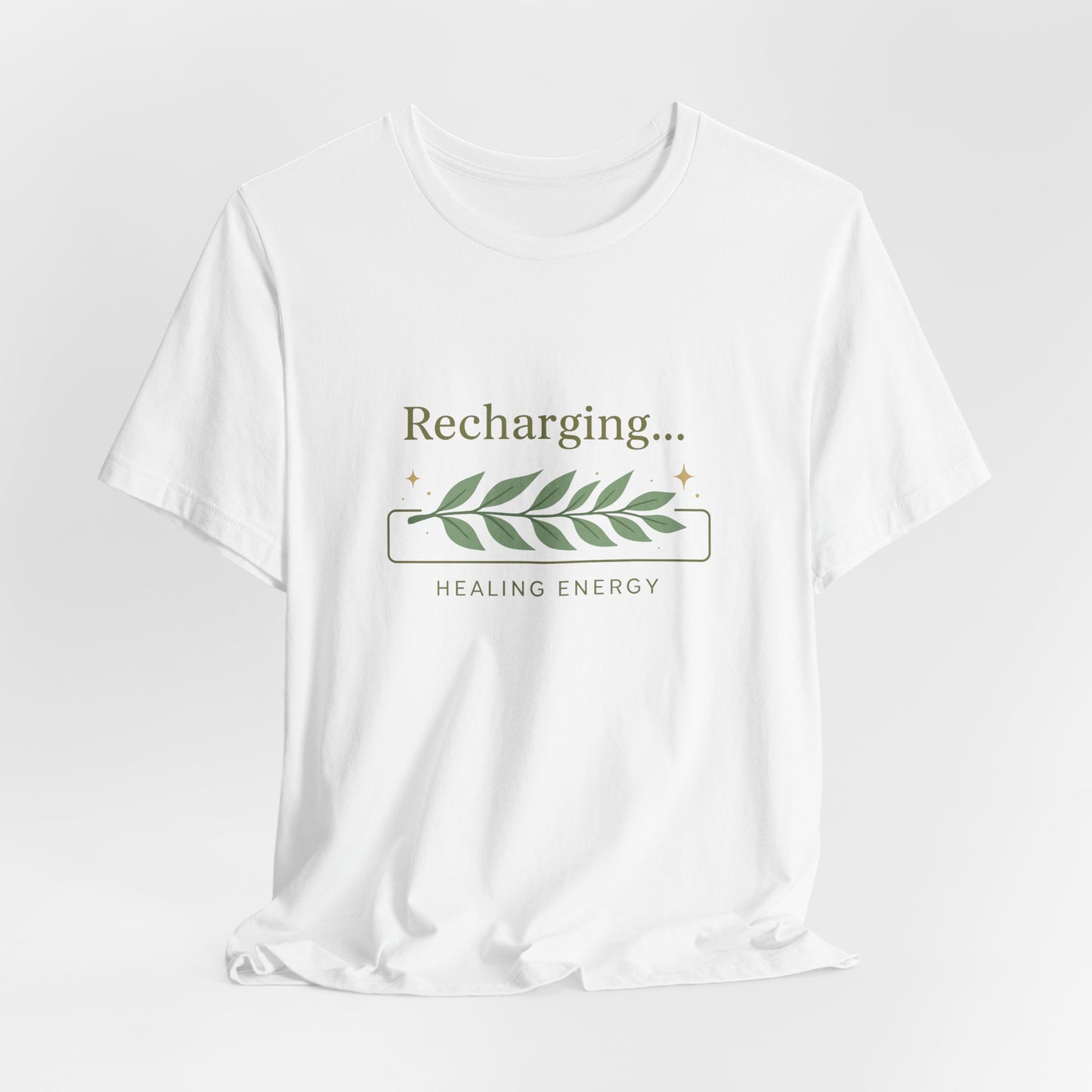 Recharging Healing Energy Shirt – Nature Inspired Self-Care Tee, Botanical Wellness T-Shirt