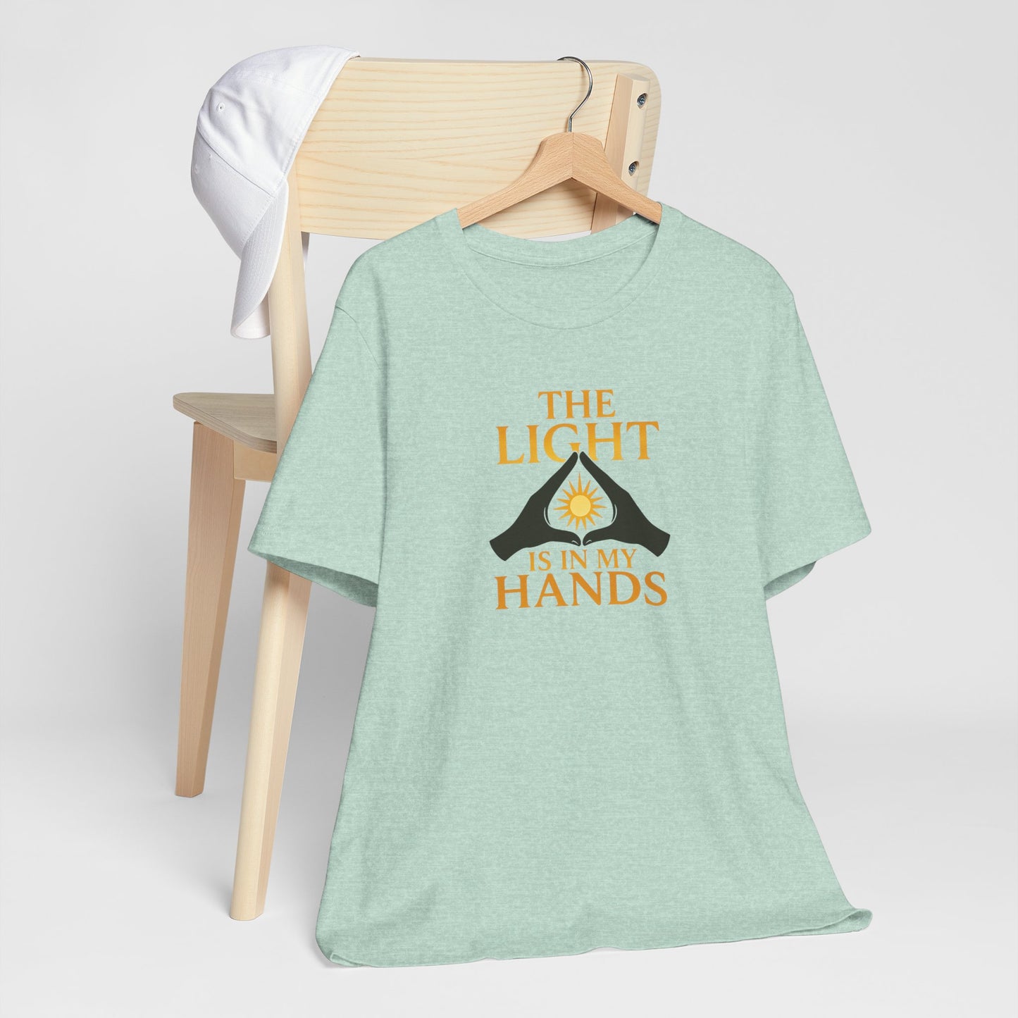 The Light Is In My Hands – Radiant Energy Quote Tee