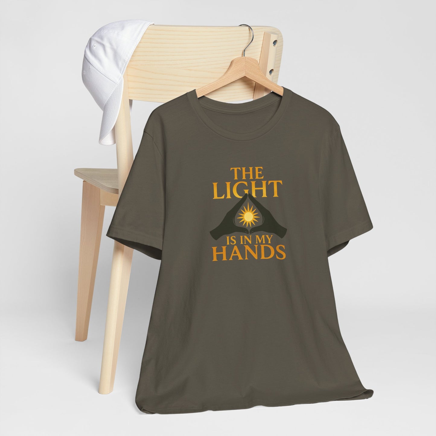 The Light Is In My Hands – Radiant Energy Quote Tee