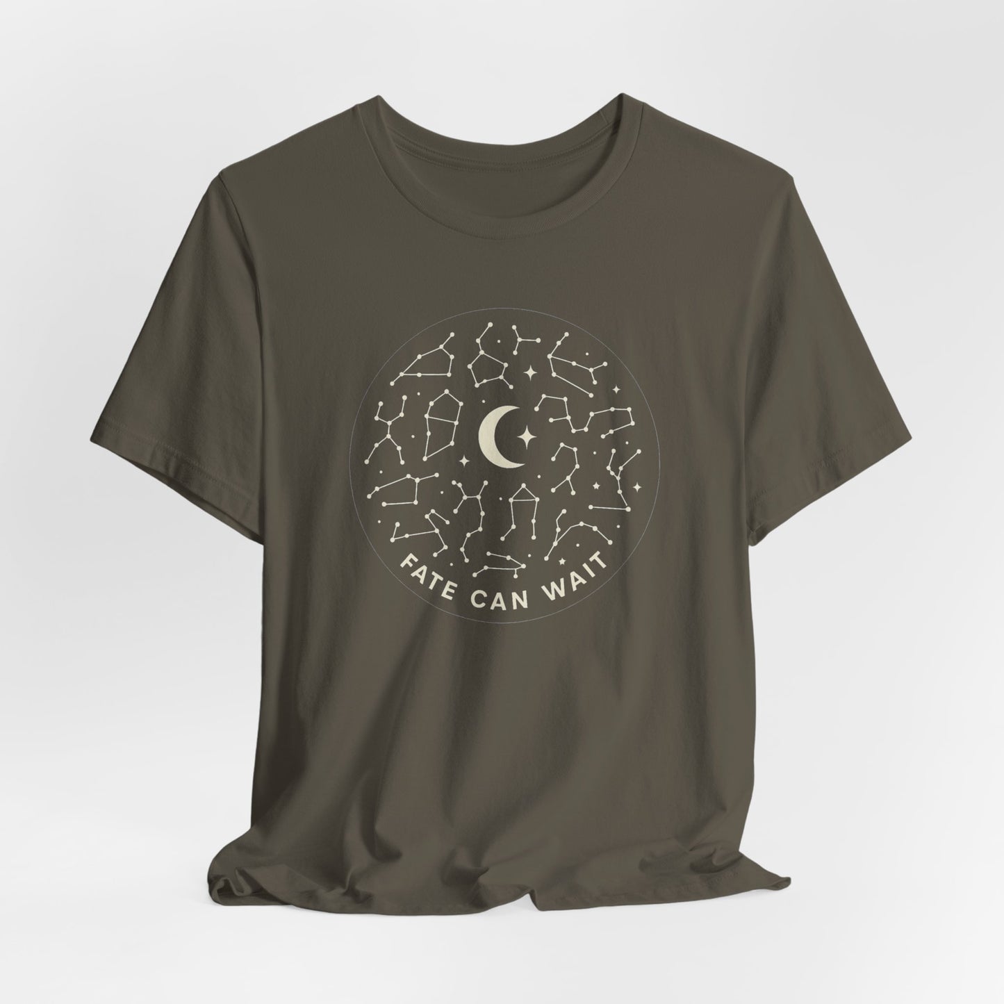 Fate Can Wait Constellation T-Shirt – Celestial Astrology Graphic Tee for Stargazers