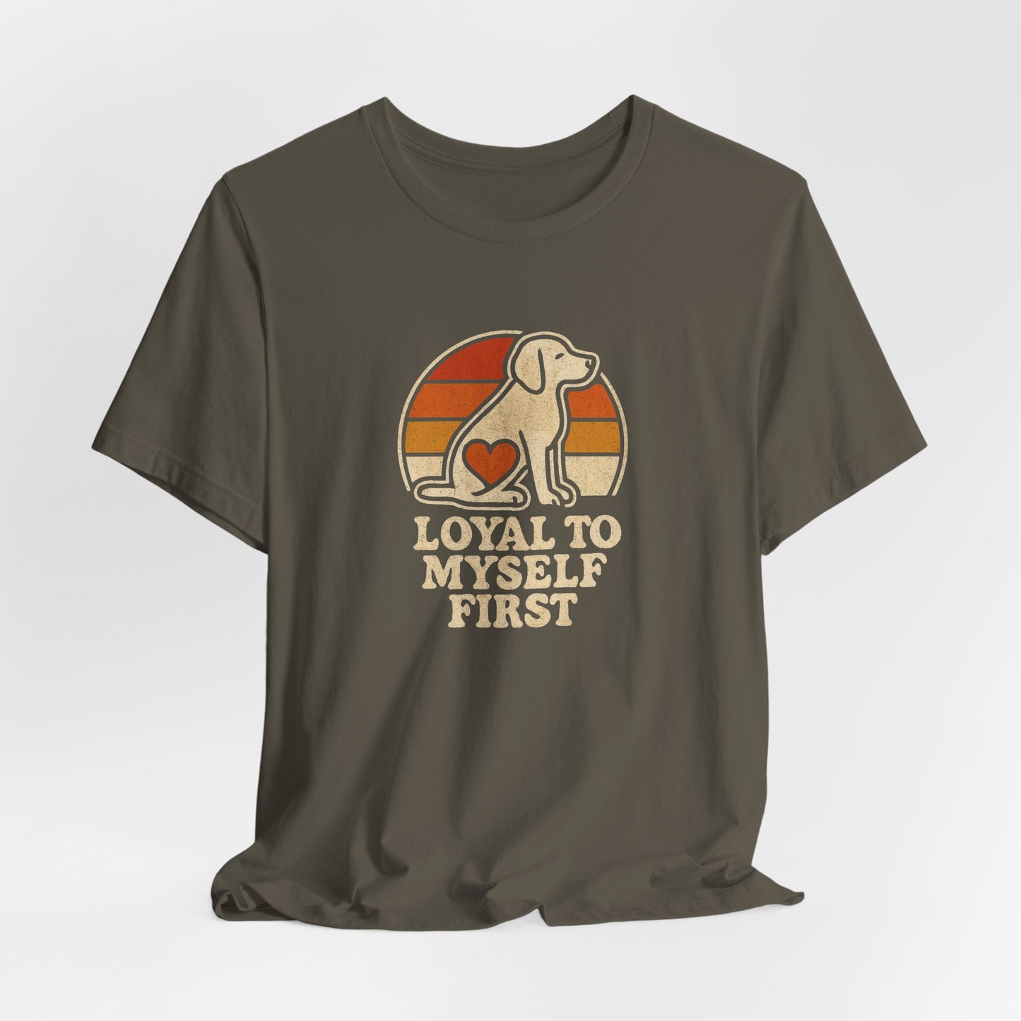 Retro Dog – Loyal to Myself First Tee