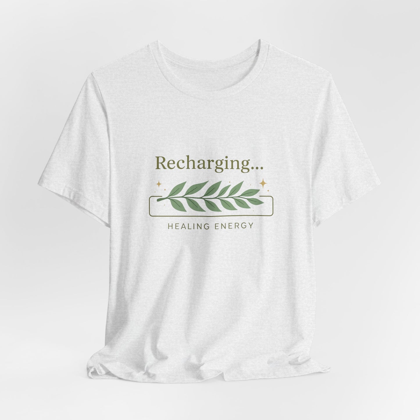 Recharging Healing Energy Shirt – Nature Inspired Self-Care Tee, Botanical Wellness T-Shirt