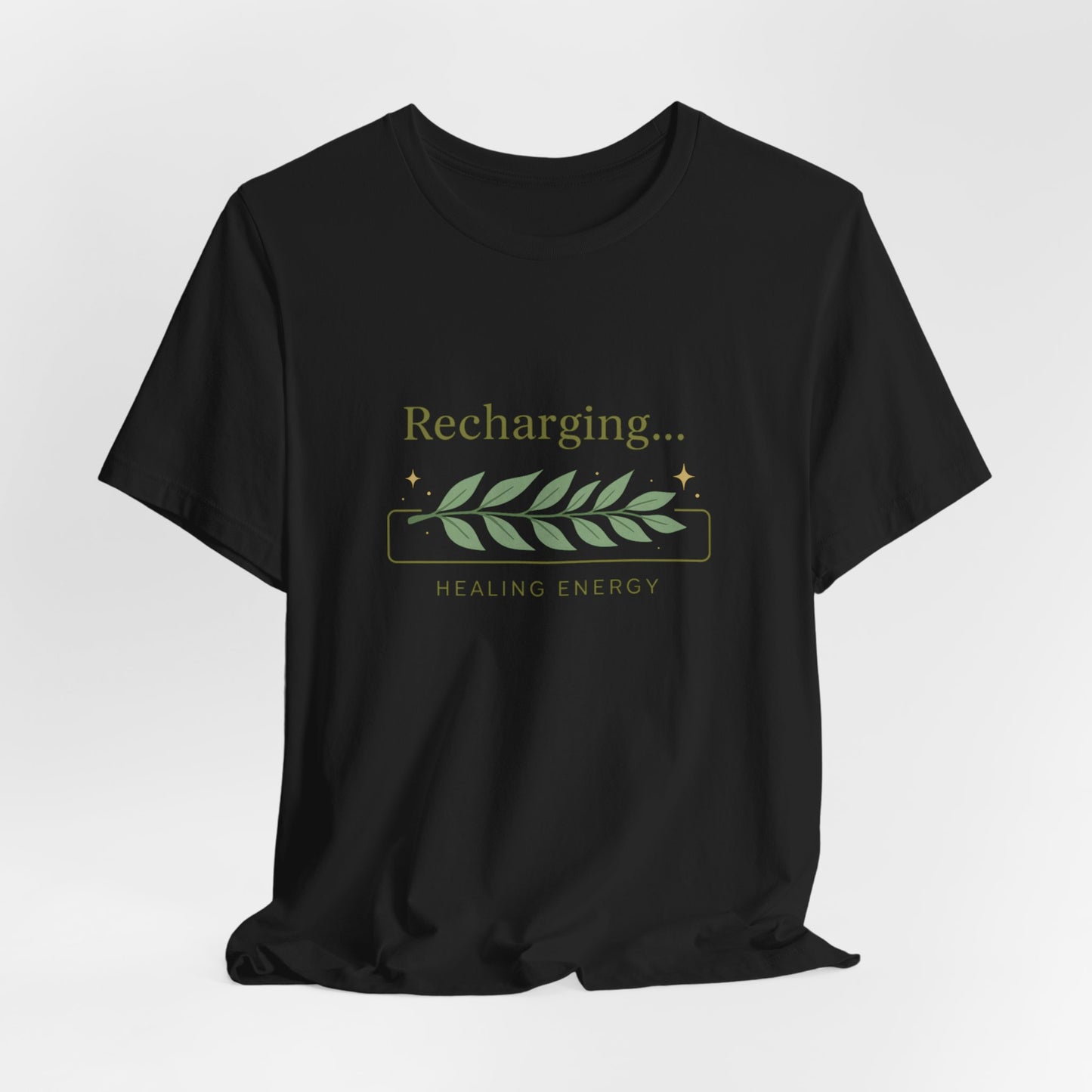 Recharging Healing Energy Shirt – Nature Inspired Self-Care Tee, Botanical Wellness T-Shirt
