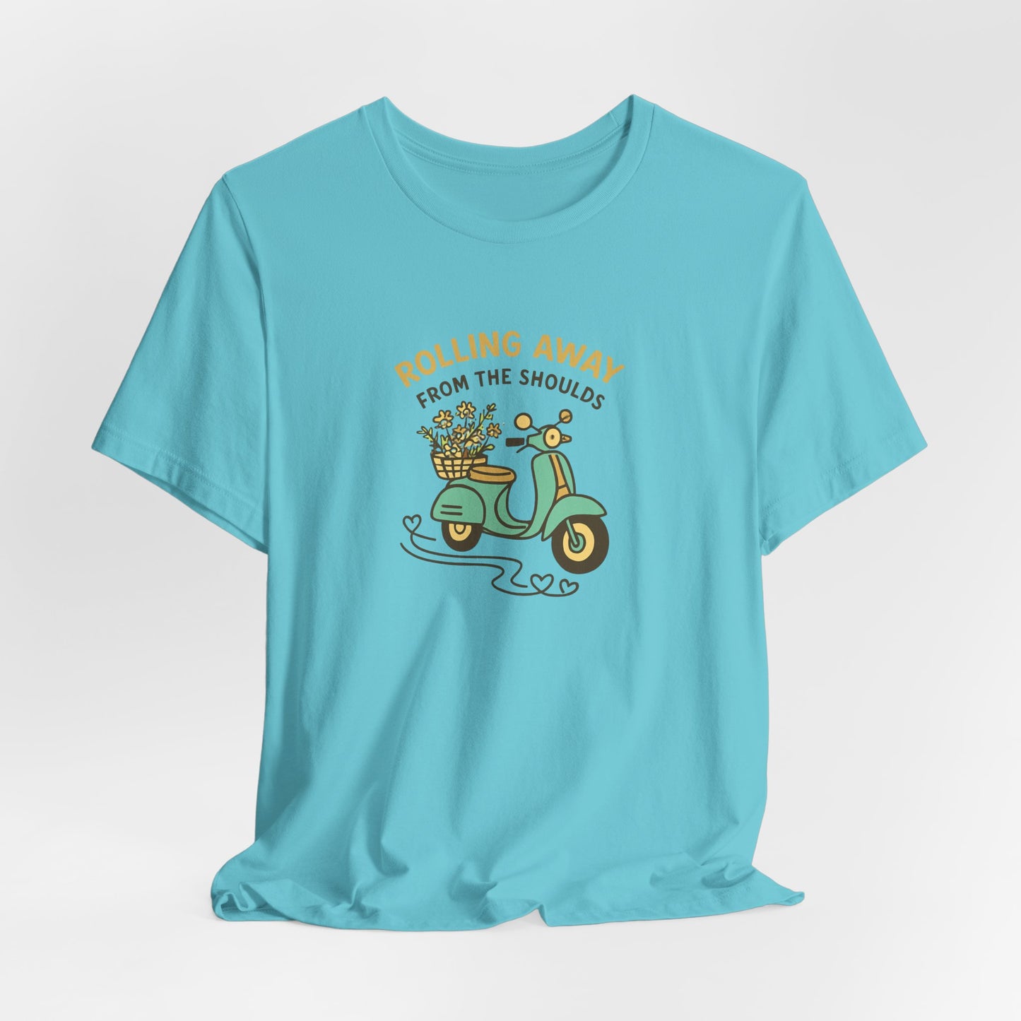 Rolling Away From the Shoulds – Mental Clarity Scooter T-Shirt