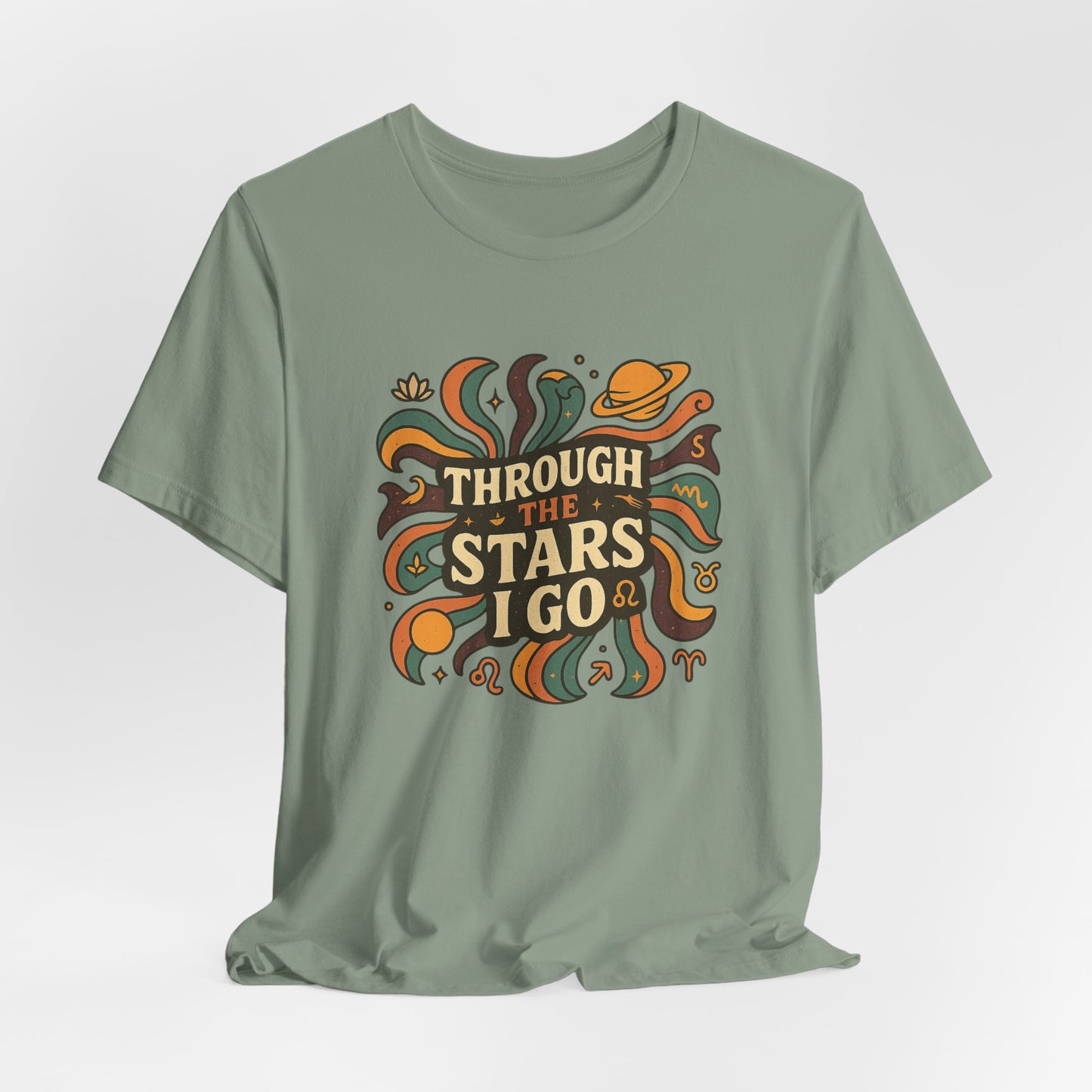 Retro Cosmic Tee – Through the Stars I Go