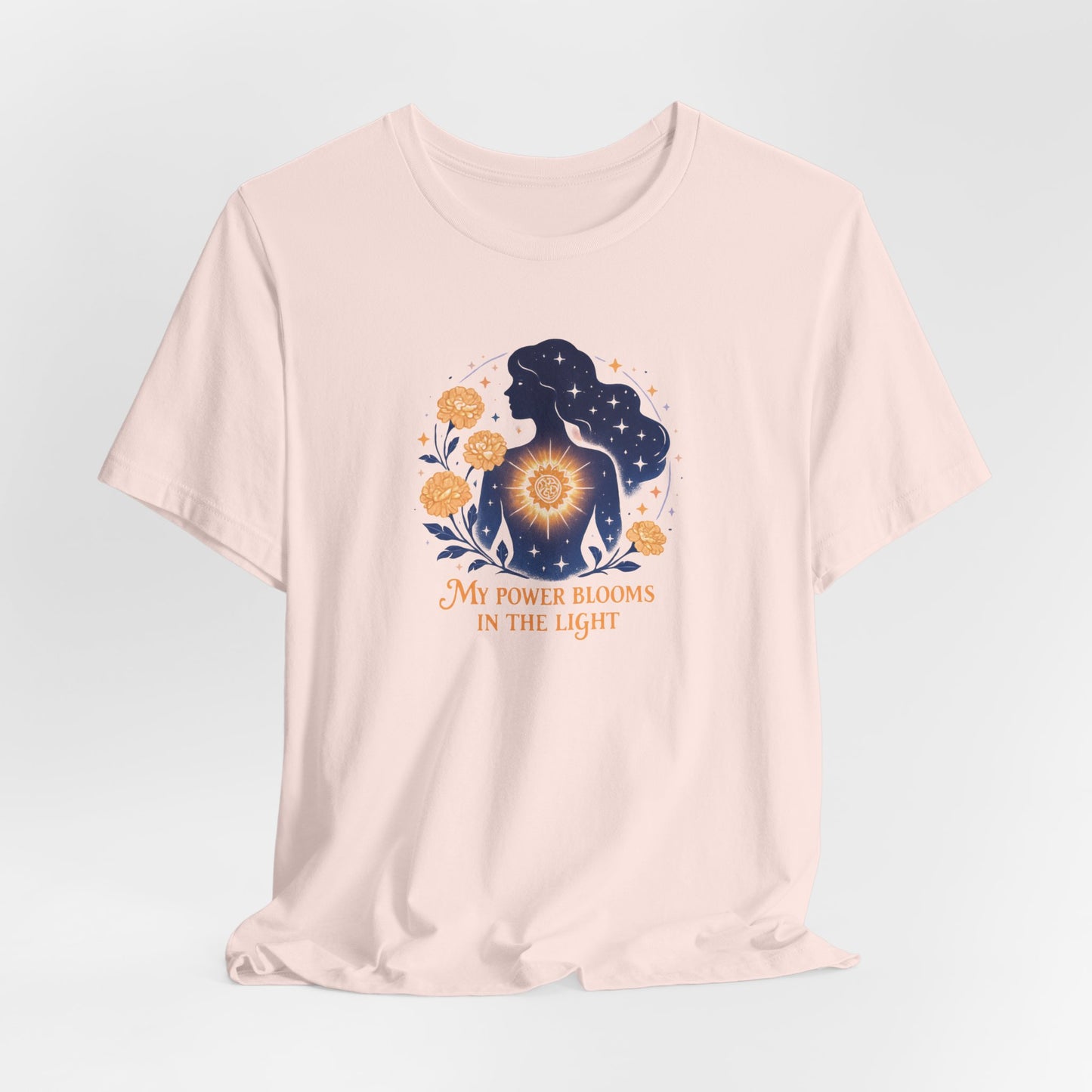 My Power Blooms in the Light – Feminine Floral Energy T-Shirt