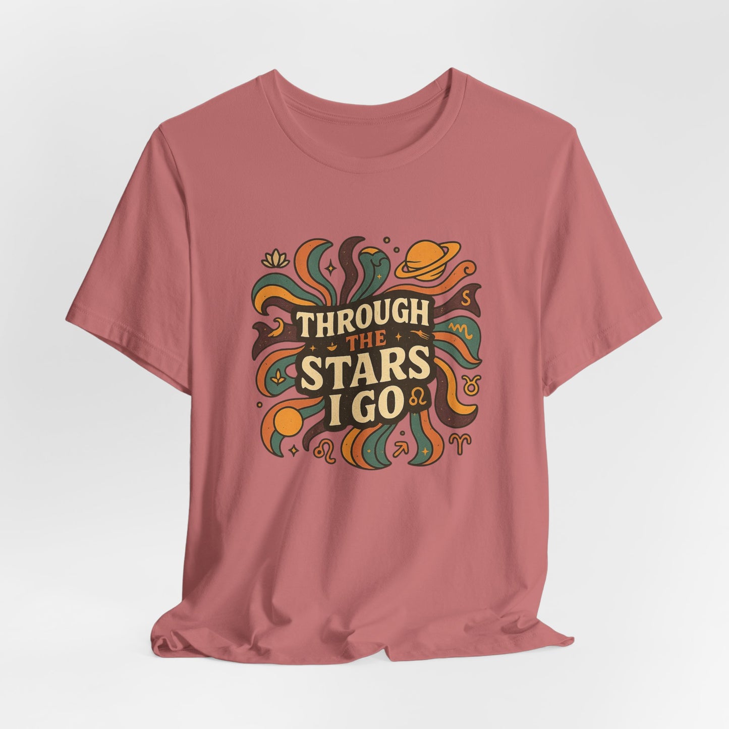 Retro Cosmic Tee – Through the Stars I Go