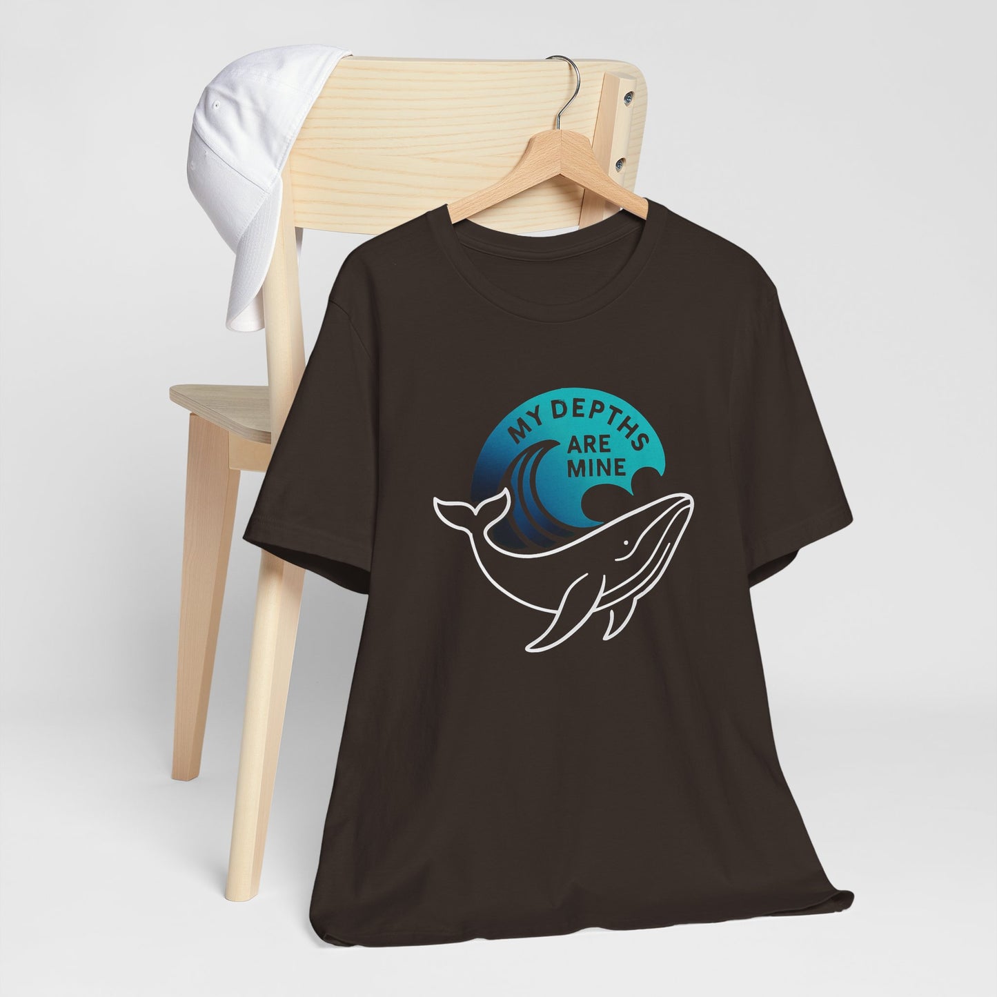My Depths Are Mine Whale T-Shirt – Ocean Lover Statement Tee