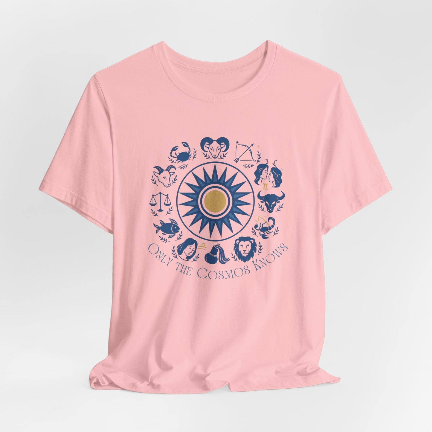 Only the Cosmos Knows Zodiac T-Shirt – Astrology Lover Celestial Graphic Tee