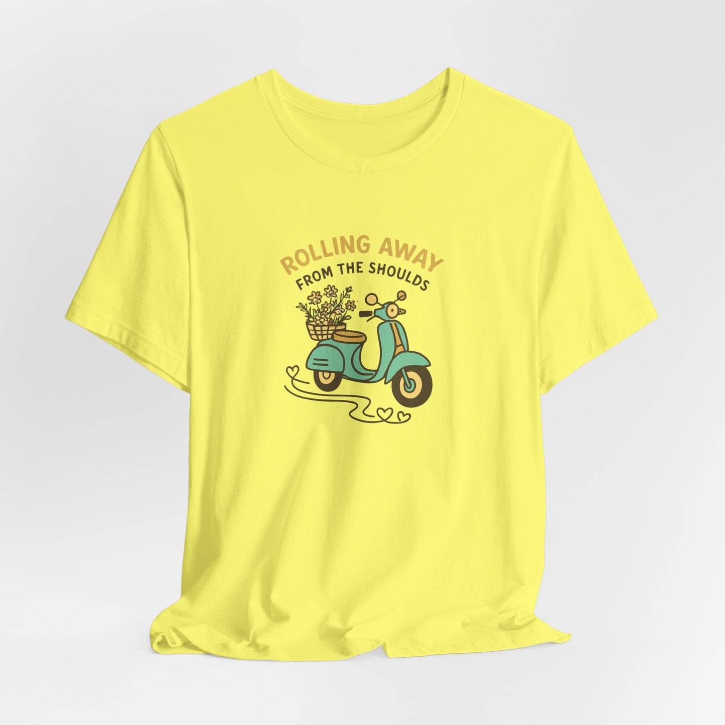 Rolling Away From the Shoulds – Mental Clarity Scooter T-Shirt