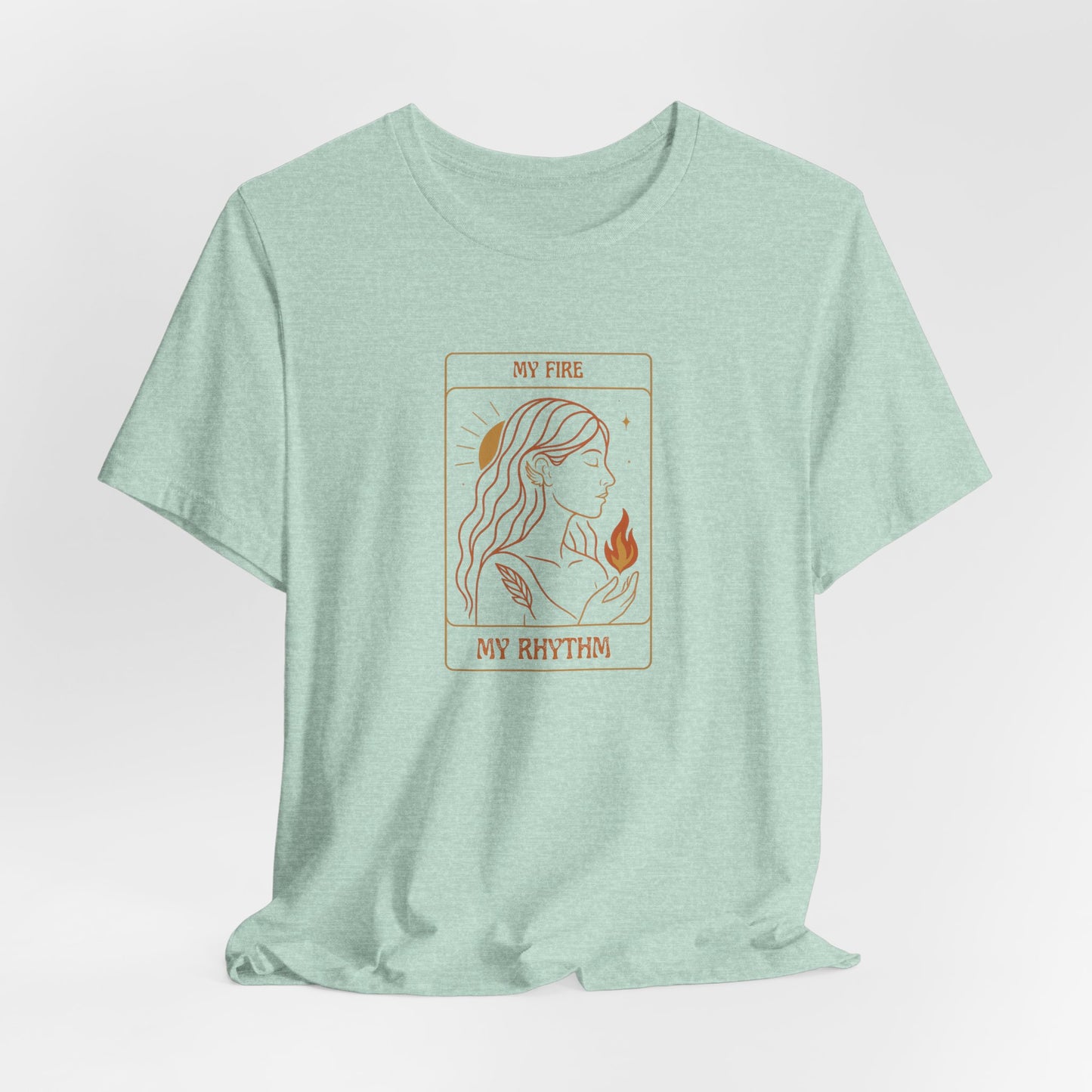 Mystical Woman Fire Element Shirt – Spiritual Self-Awareness T-Shirt