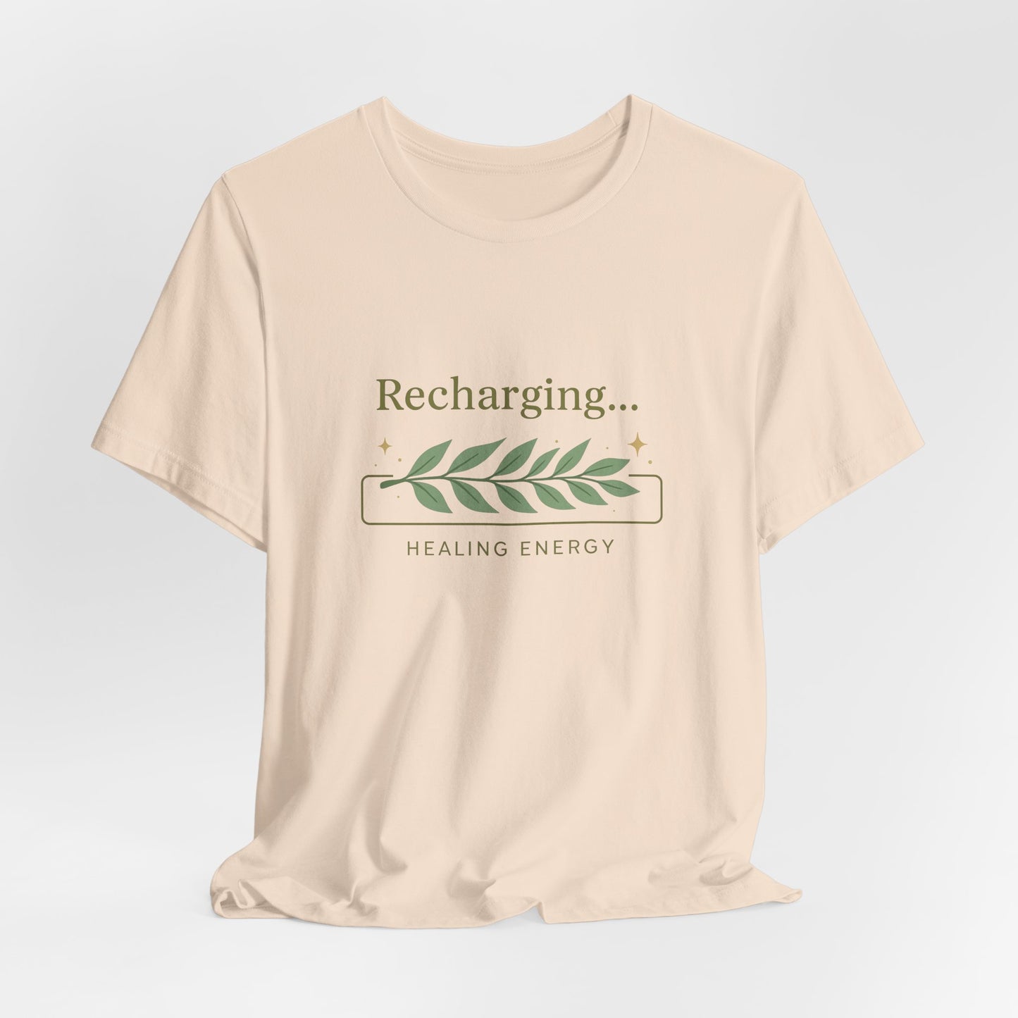 Recharging Healing Energy Shirt – Nature Inspired Self-Care Tee, Botanical Wellness T-Shirt