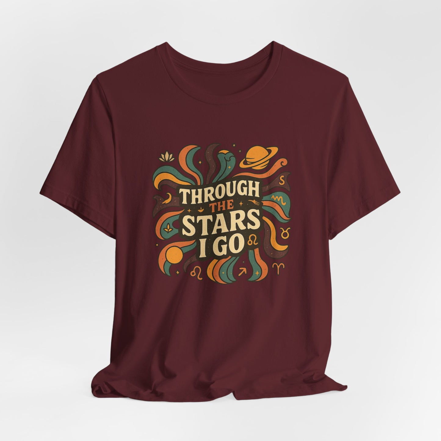 Retro Cosmic Tee – Through the Stars I Go