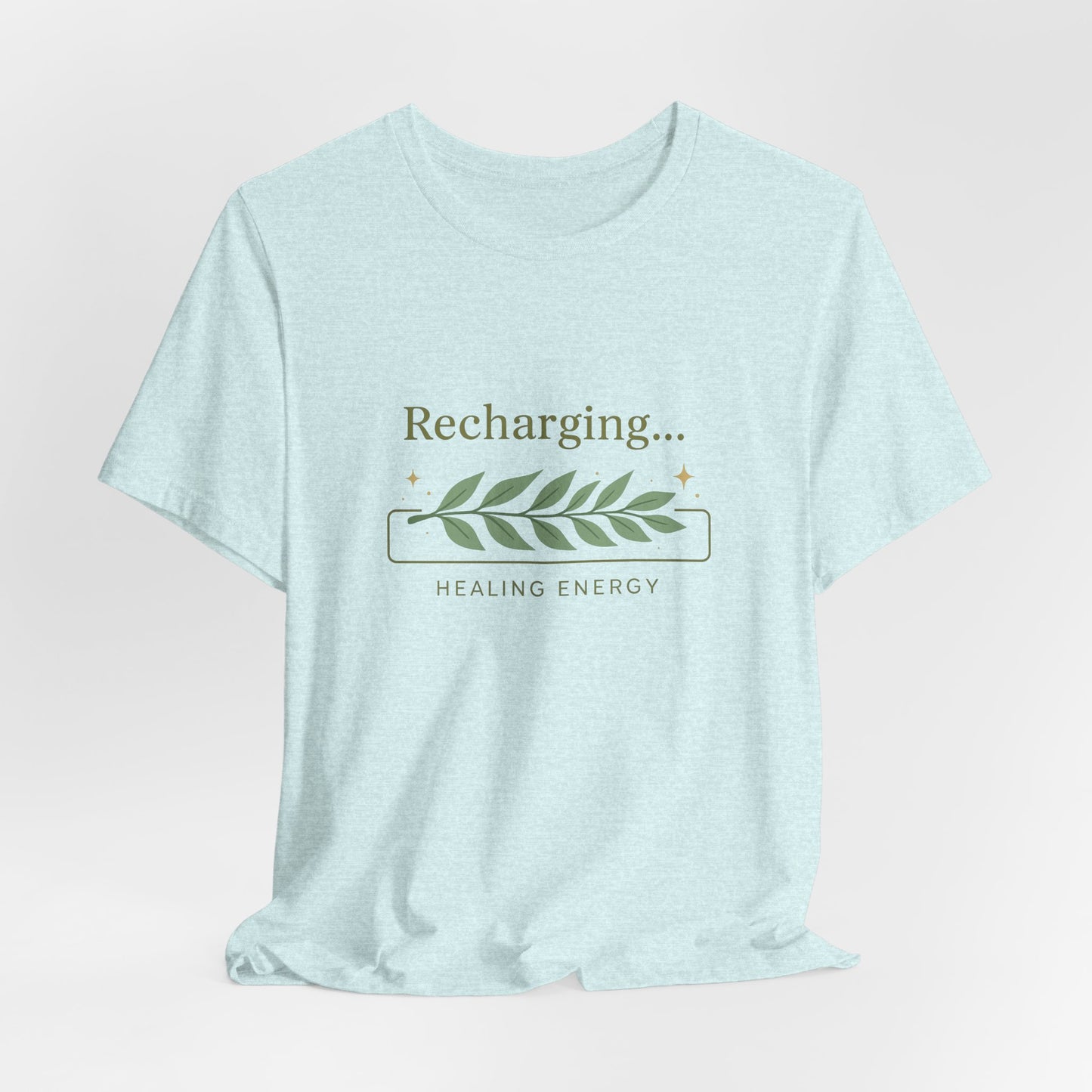 Recharging Healing Energy Shirt – Nature Inspired Self-Care Tee, Botanical Wellness T-Shirt