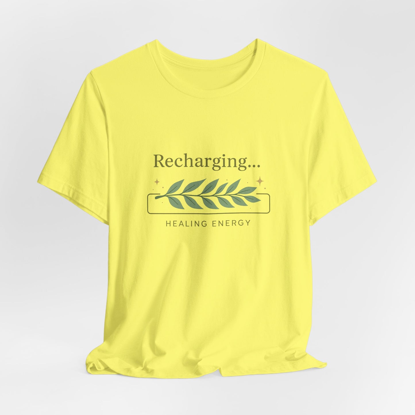Recharging Healing Energy Shirt – Nature Inspired Self-Care Tee, Botanical Wellness T-Shirt
