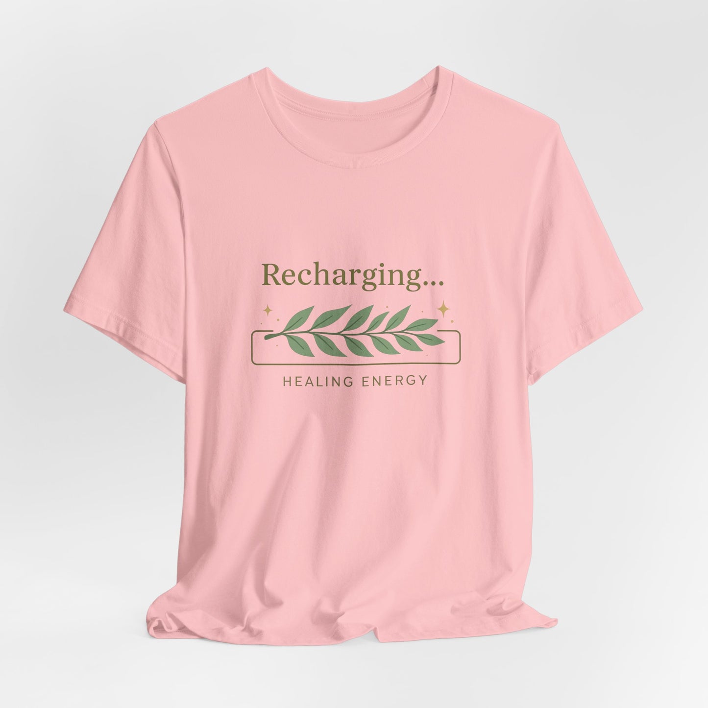 Recharging Healing Energy Shirt – Nature Inspired Self-Care Tee, Botanical Wellness T-Shirt