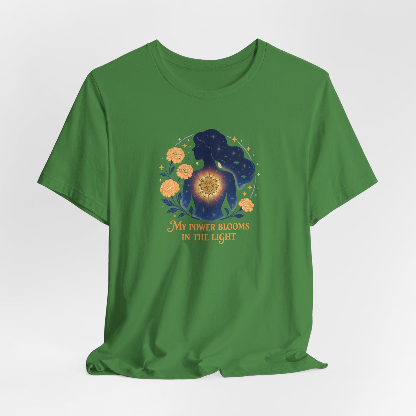 My Power Blooms in the Light – Feminine Floral Energy T-Shirt