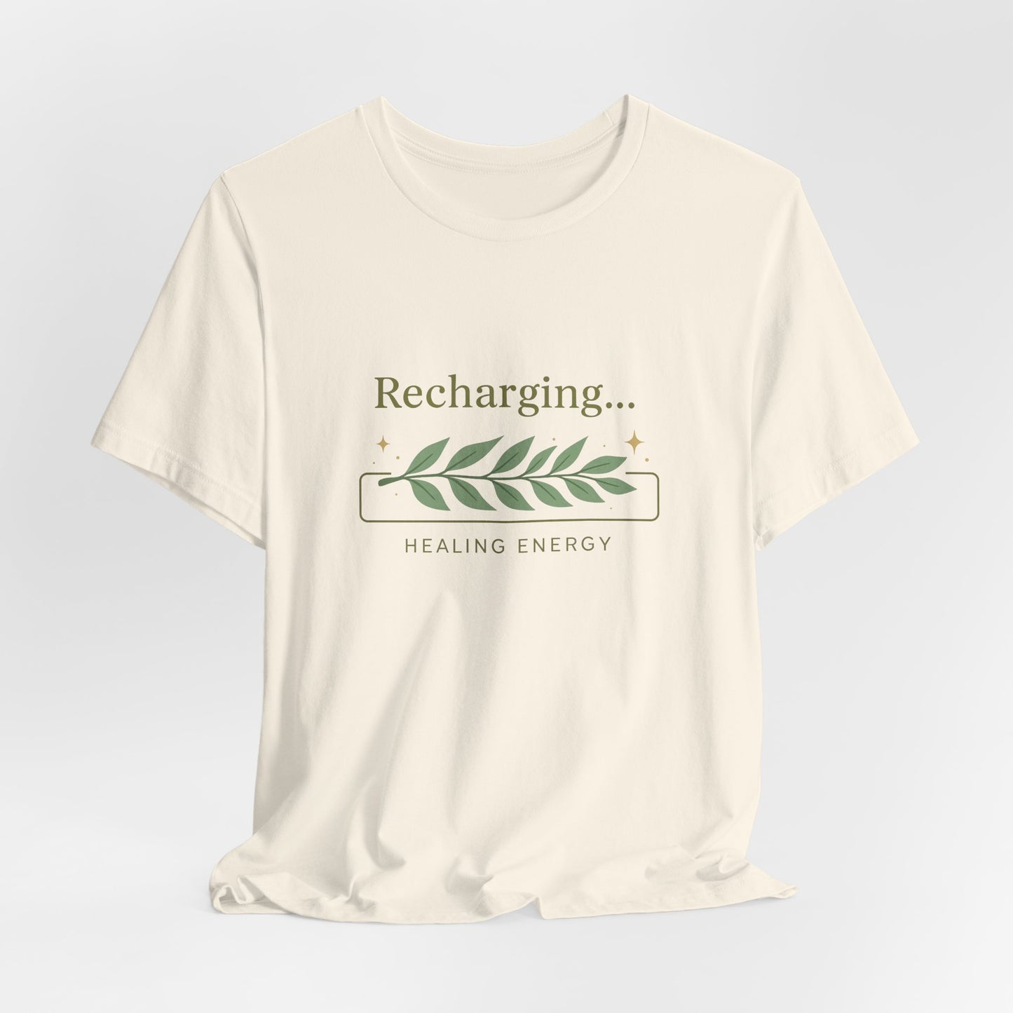 Recharging Healing Energy Shirt – Nature Inspired Self-Care Tee, Botanical Wellness T-Shirt