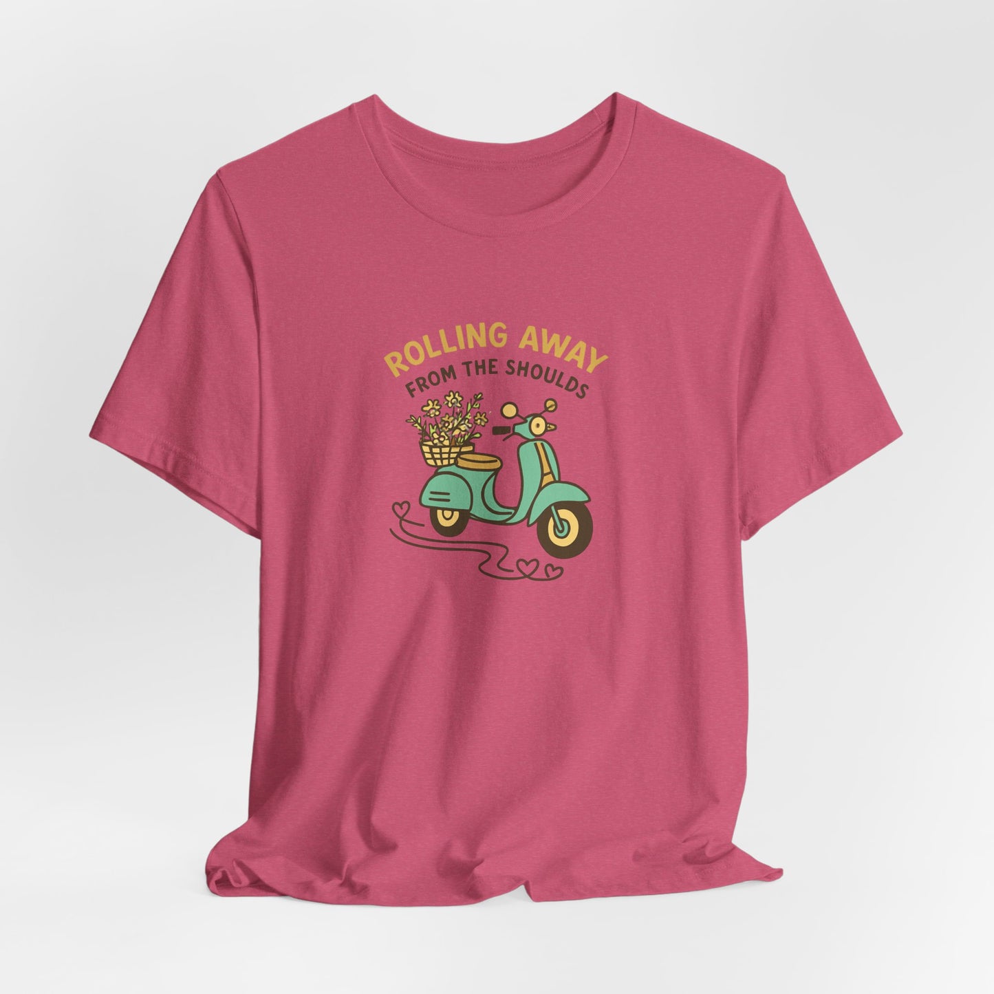 Rolling Away From the Shoulds – Mental Clarity Scooter T-Shirt