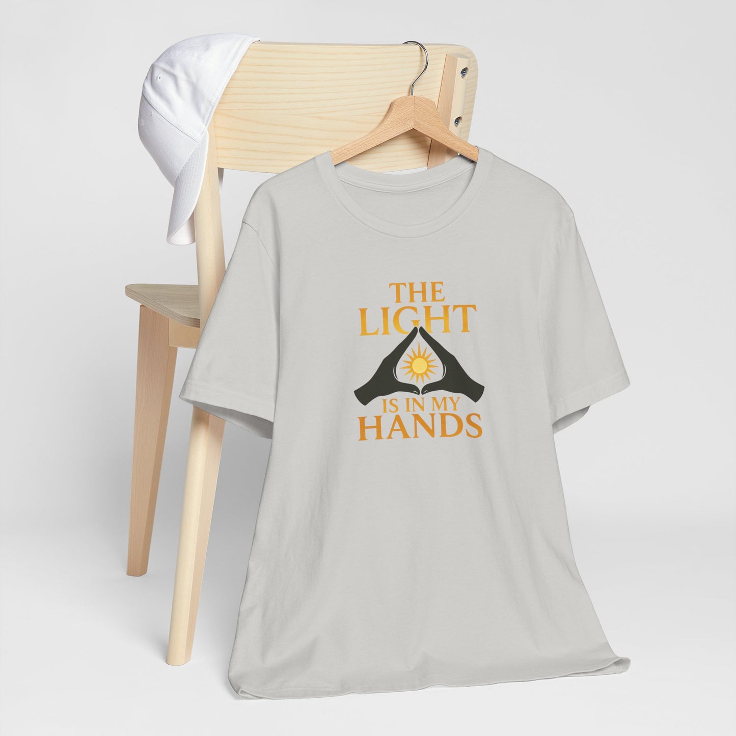 The Light Is In My Hands – Radiant Energy Quote Tee