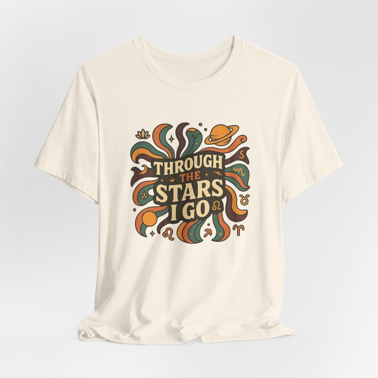 Retro Cosmic Tee – Through the Stars I Go