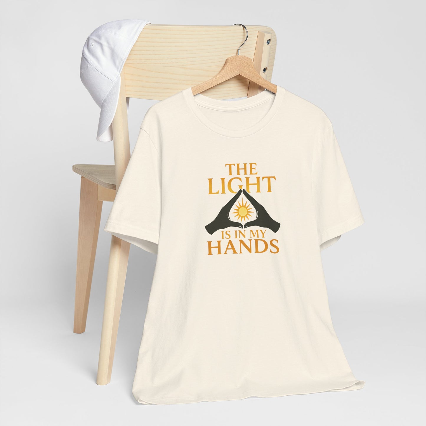 The Light Is In My Hands – Radiant Energy Quote Tee