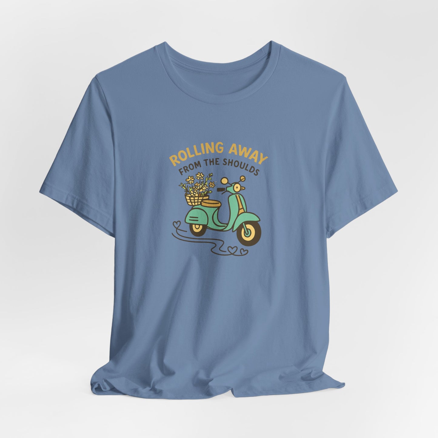 Rolling Away From the Shoulds – Mental Clarity Scooter T-Shirt