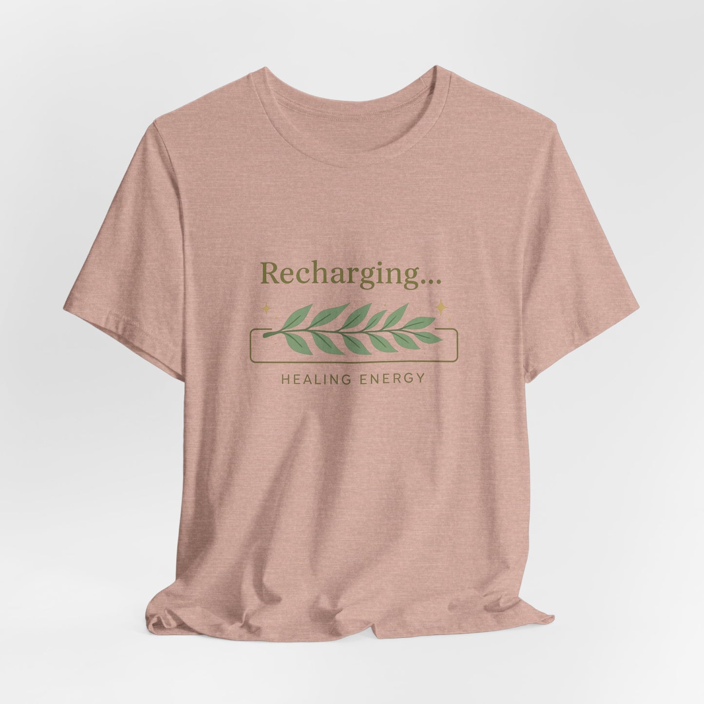 Recharging Healing Energy Shirt – Nature Inspired Self-Care Tee, Botanical Wellness T-Shirt