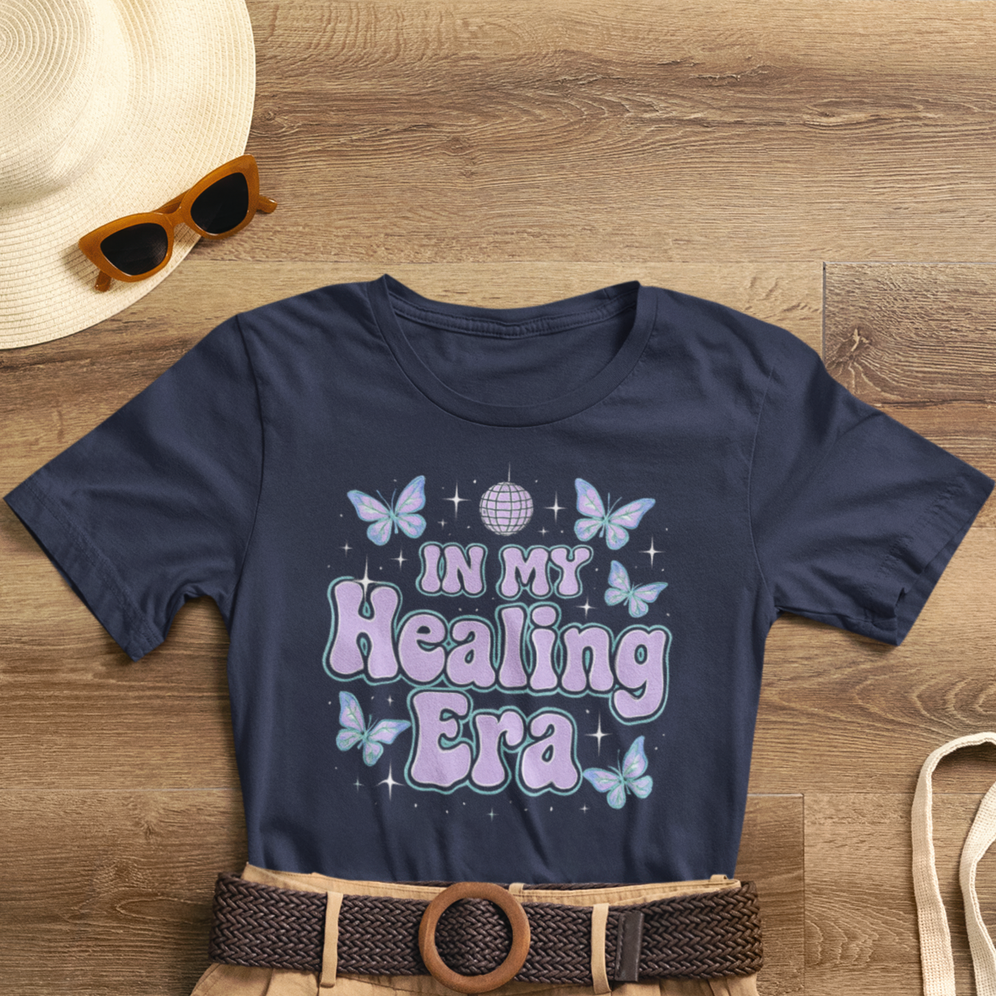 In My Healing Era Shirt – Retro Butterfly Self-Care Tee