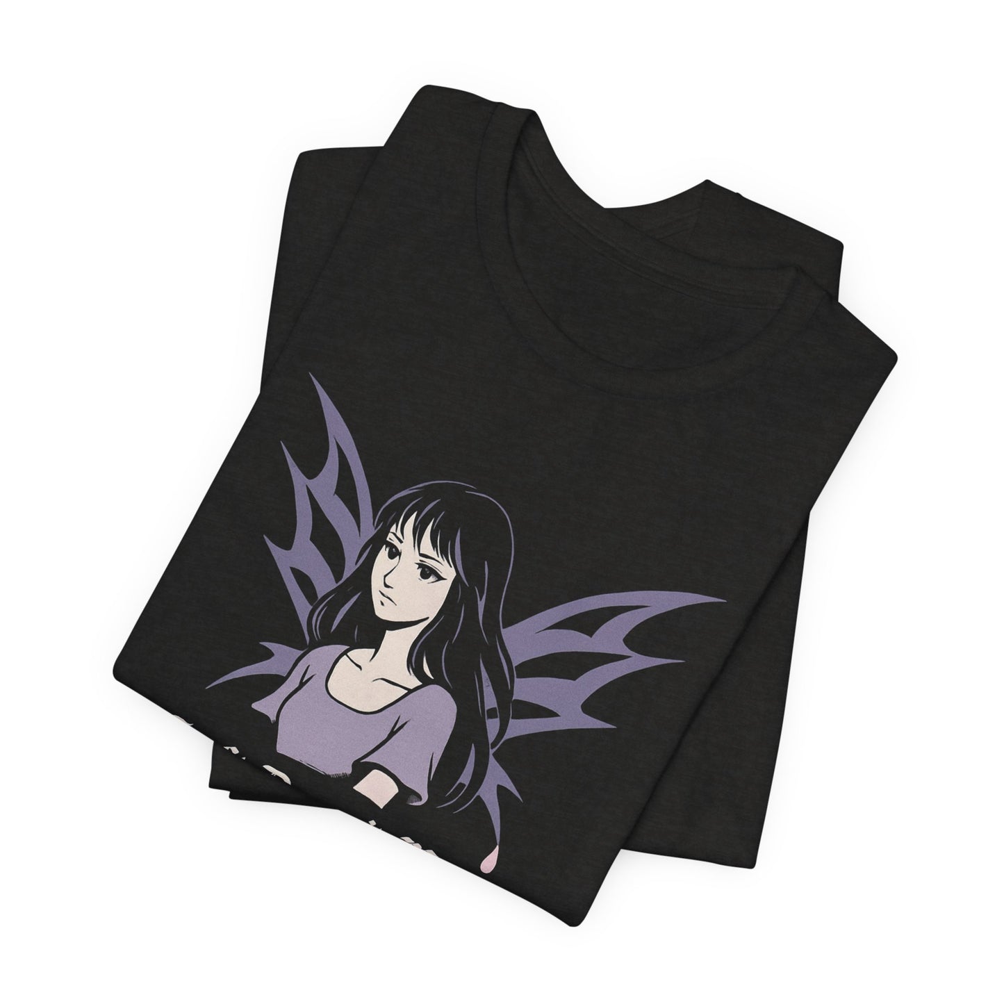 Soft Doesn’t Mean Unprotected – Goth Anime Dark Winged Guardian T-Shirt