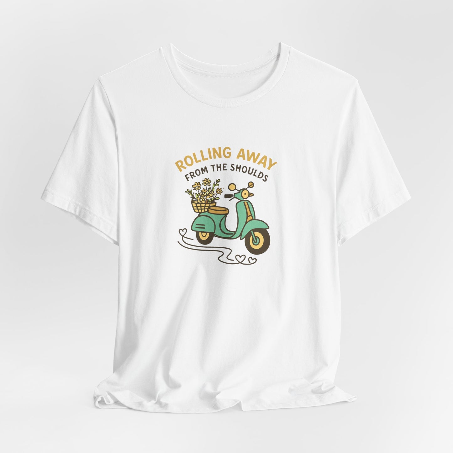 Rolling Away From the Shoulds – Mental Clarity Scooter T-Shirt