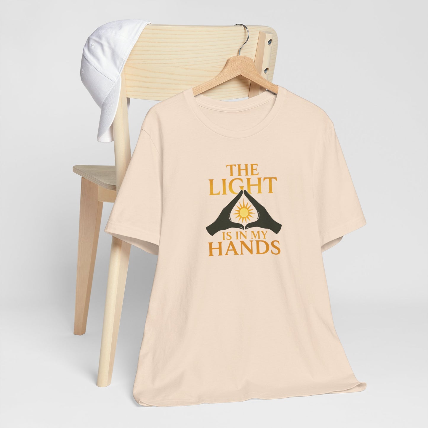 The Light Is In My Hands – Radiant Energy Quote Tee