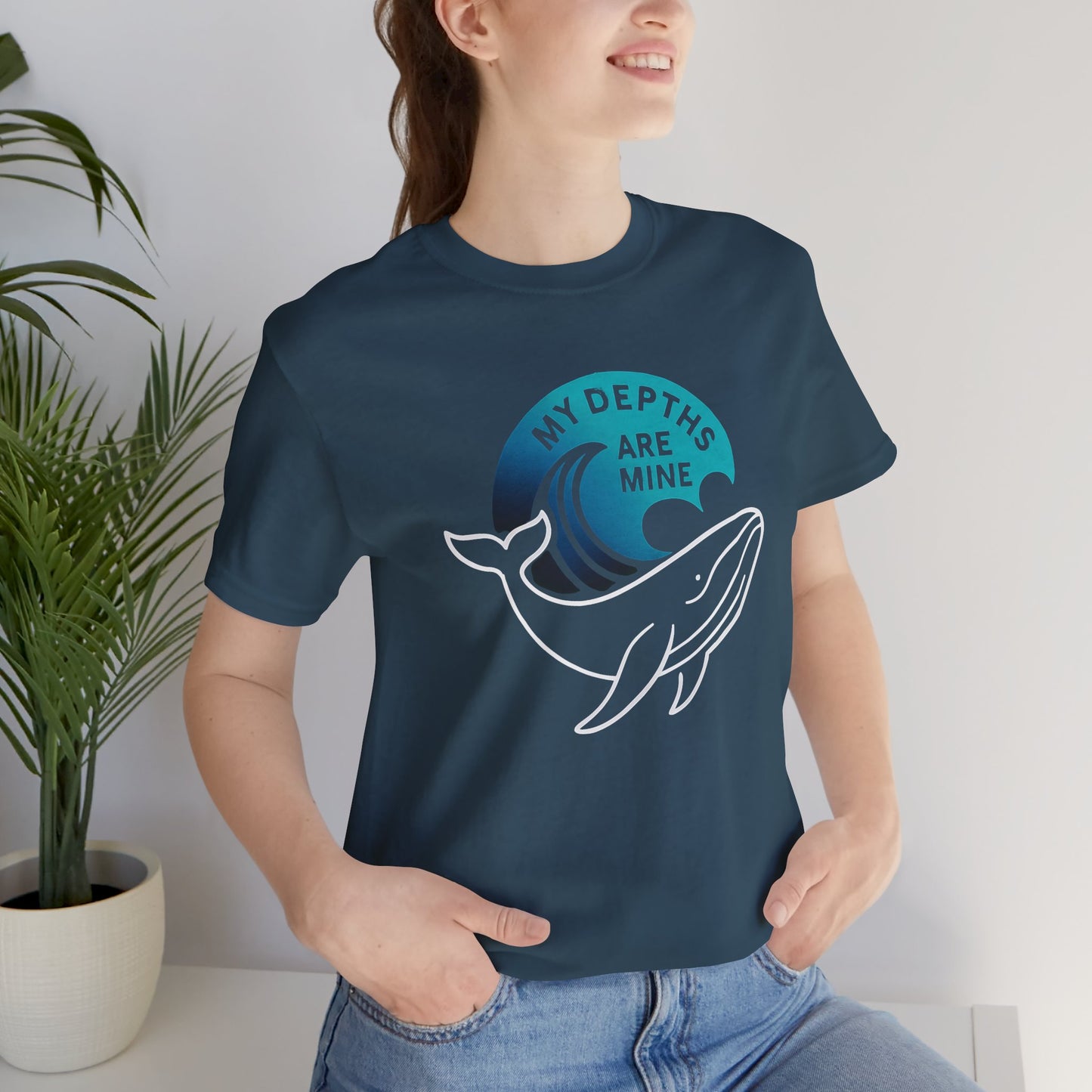 My Depths Are Mine Whale T-Shirt – Ocean Lover Statement Tee