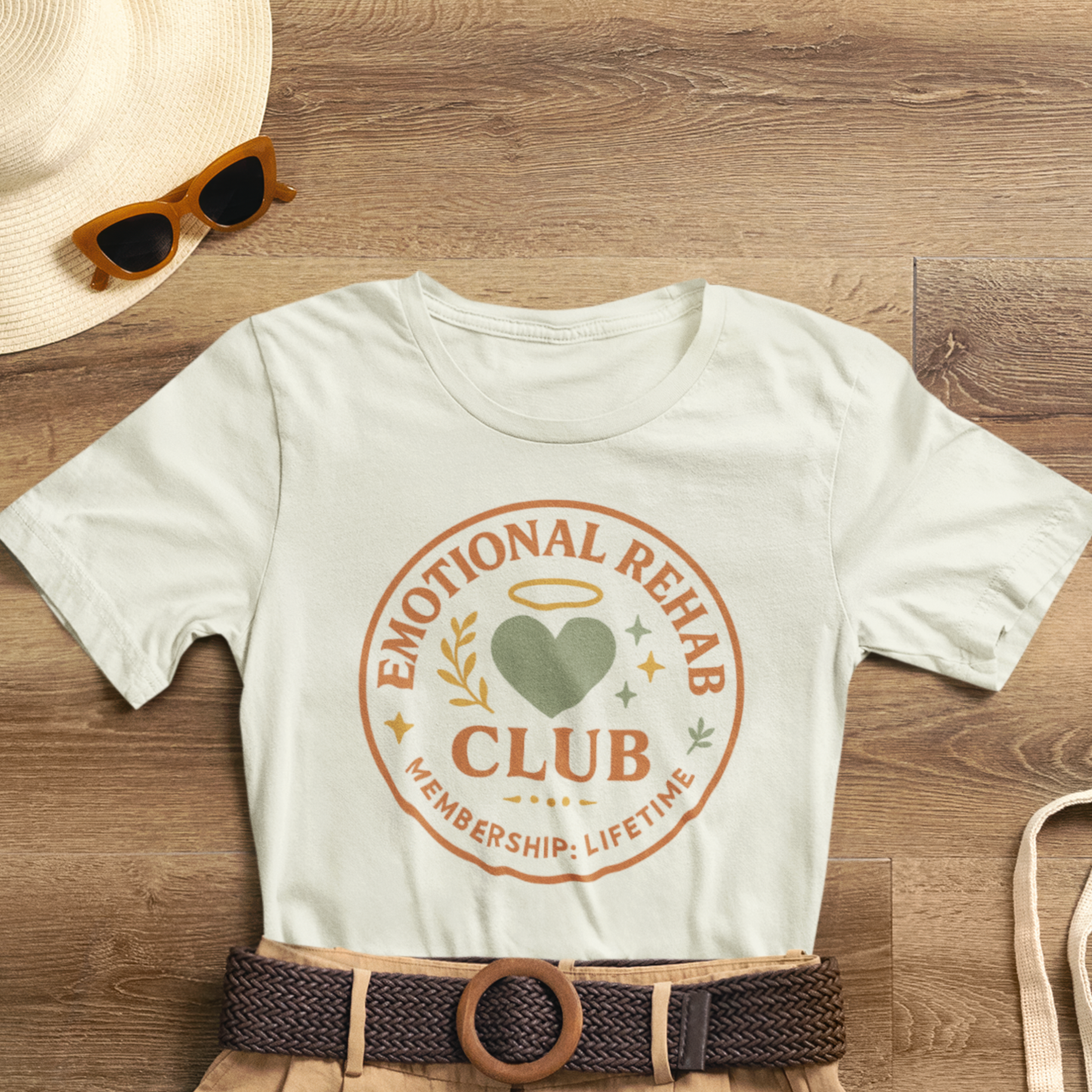 Emotional Rehab Club Shirt – Vintage Self-Care Graphic Tee
