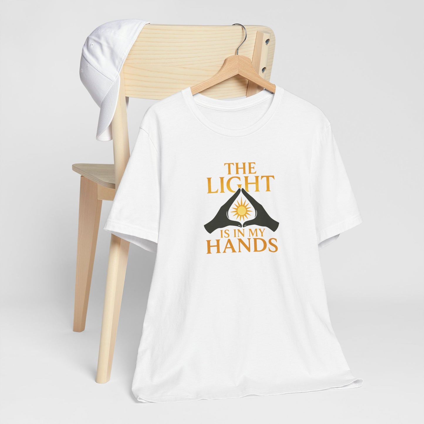 The Light Is In My Hands – Radiant Energy Quote Tee