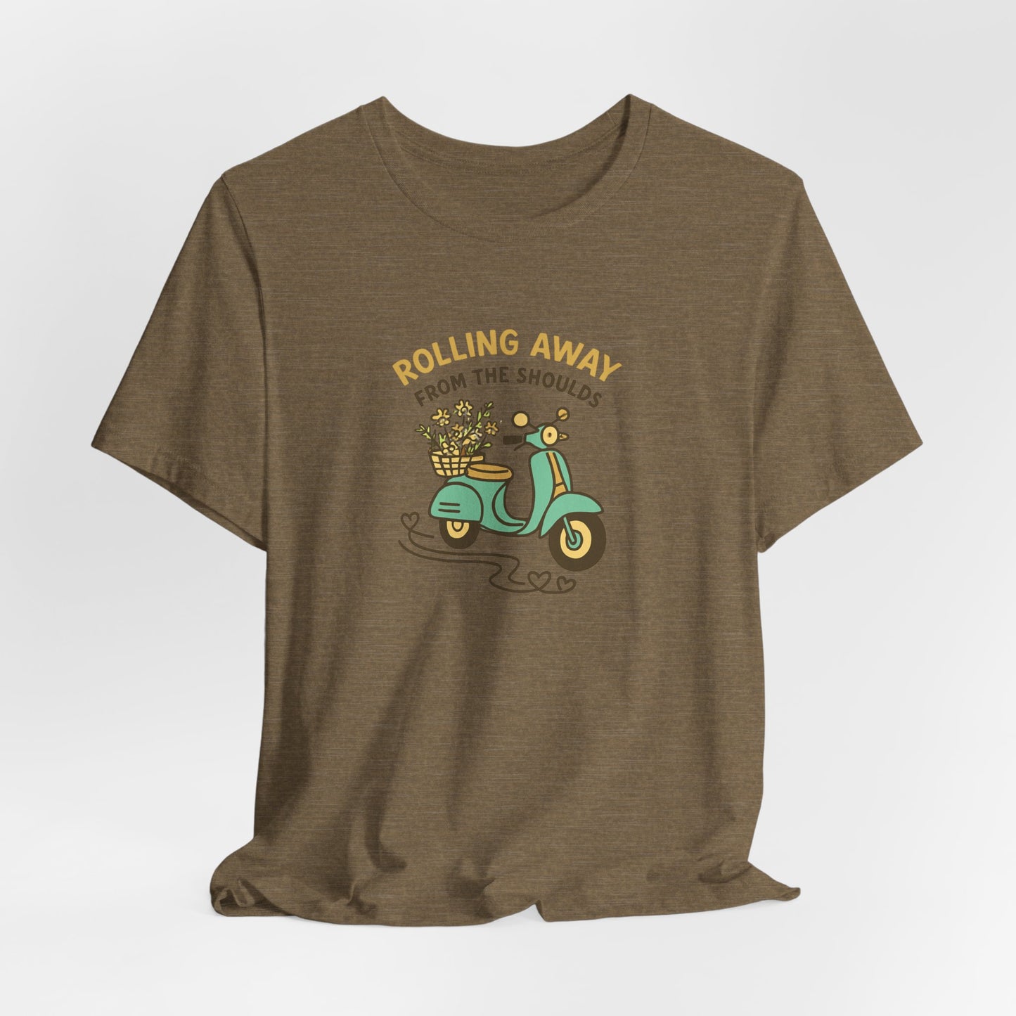 Rolling Away From the Shoulds – Mental Clarity Scooter T-Shirt
