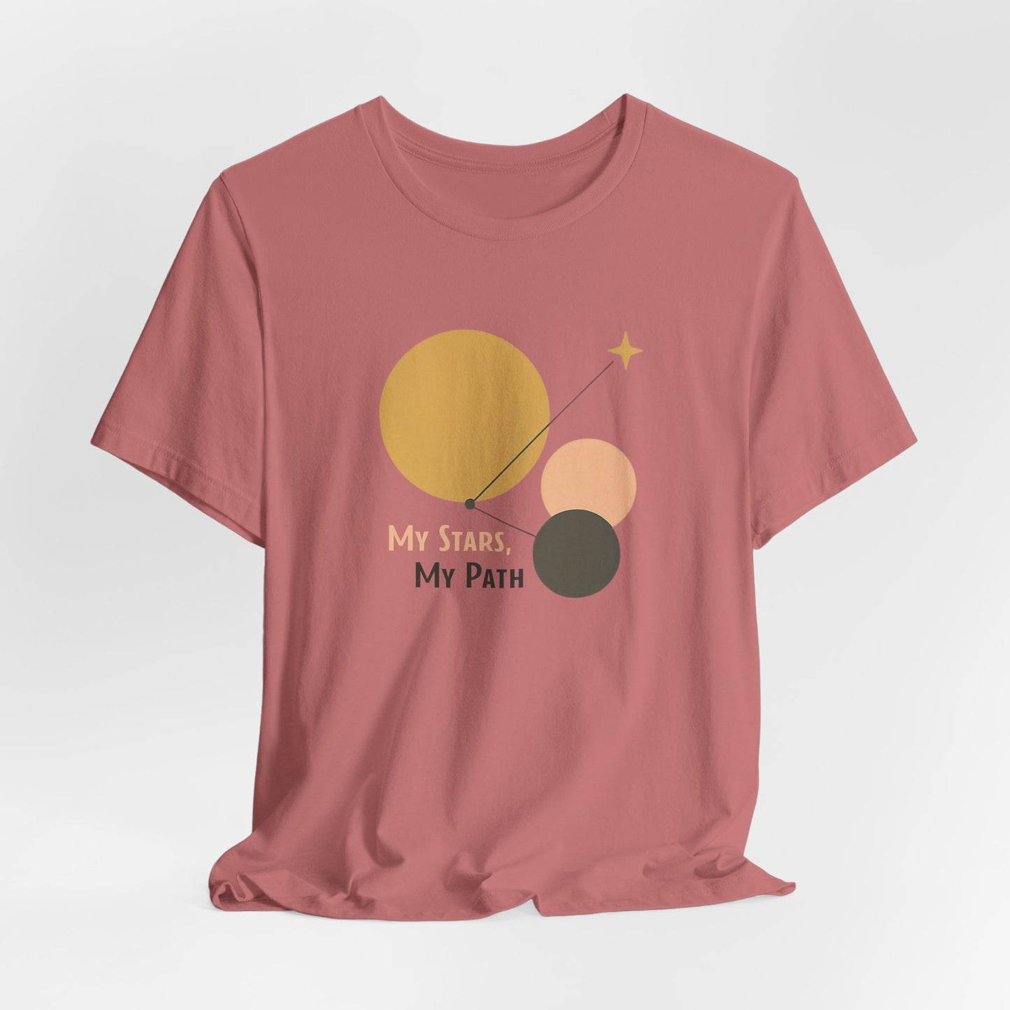 Minimal Abstract Celestial Graphic Tee