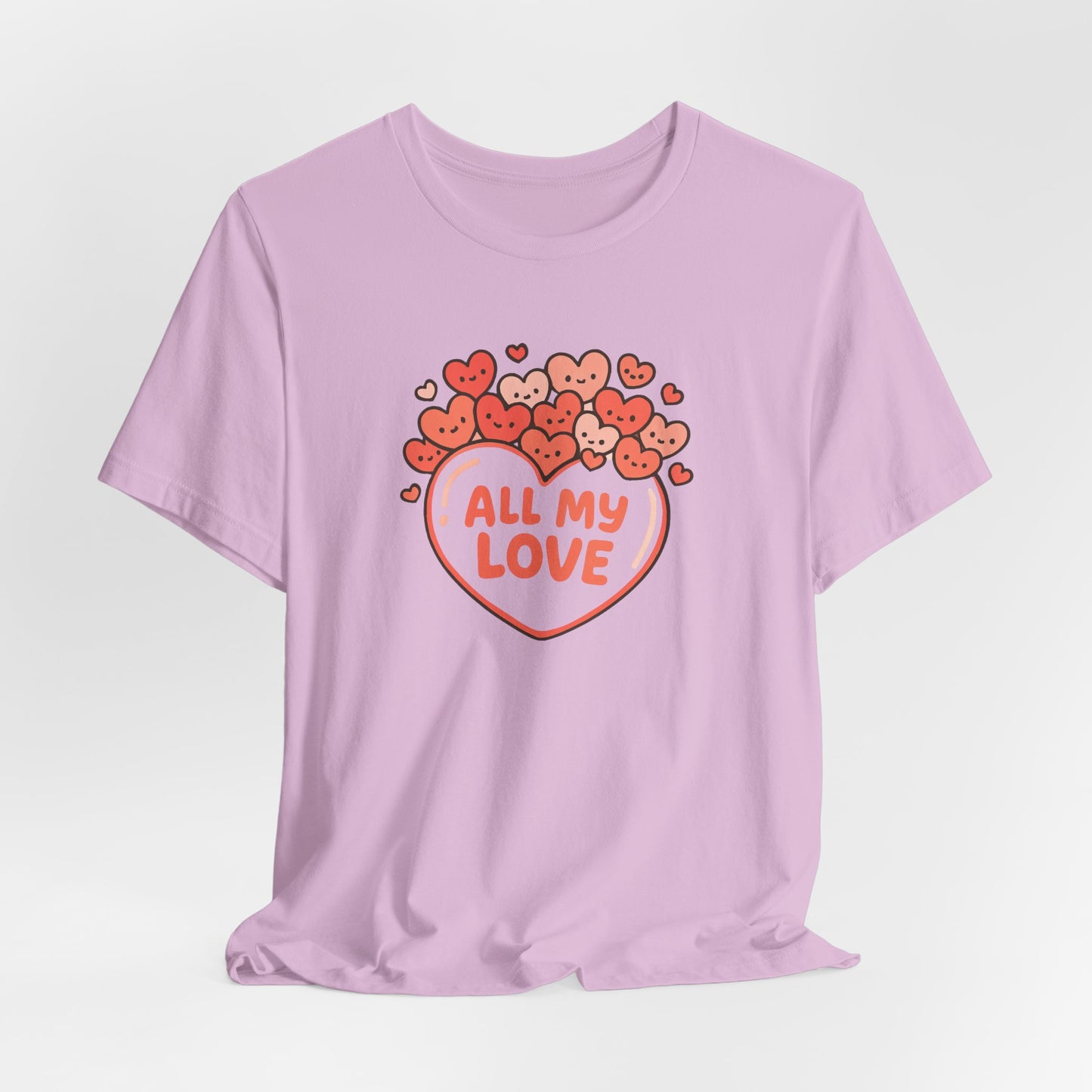 All My Love Cute Heart T-Shirt – Romantic Valentine’s Day Gift Tee