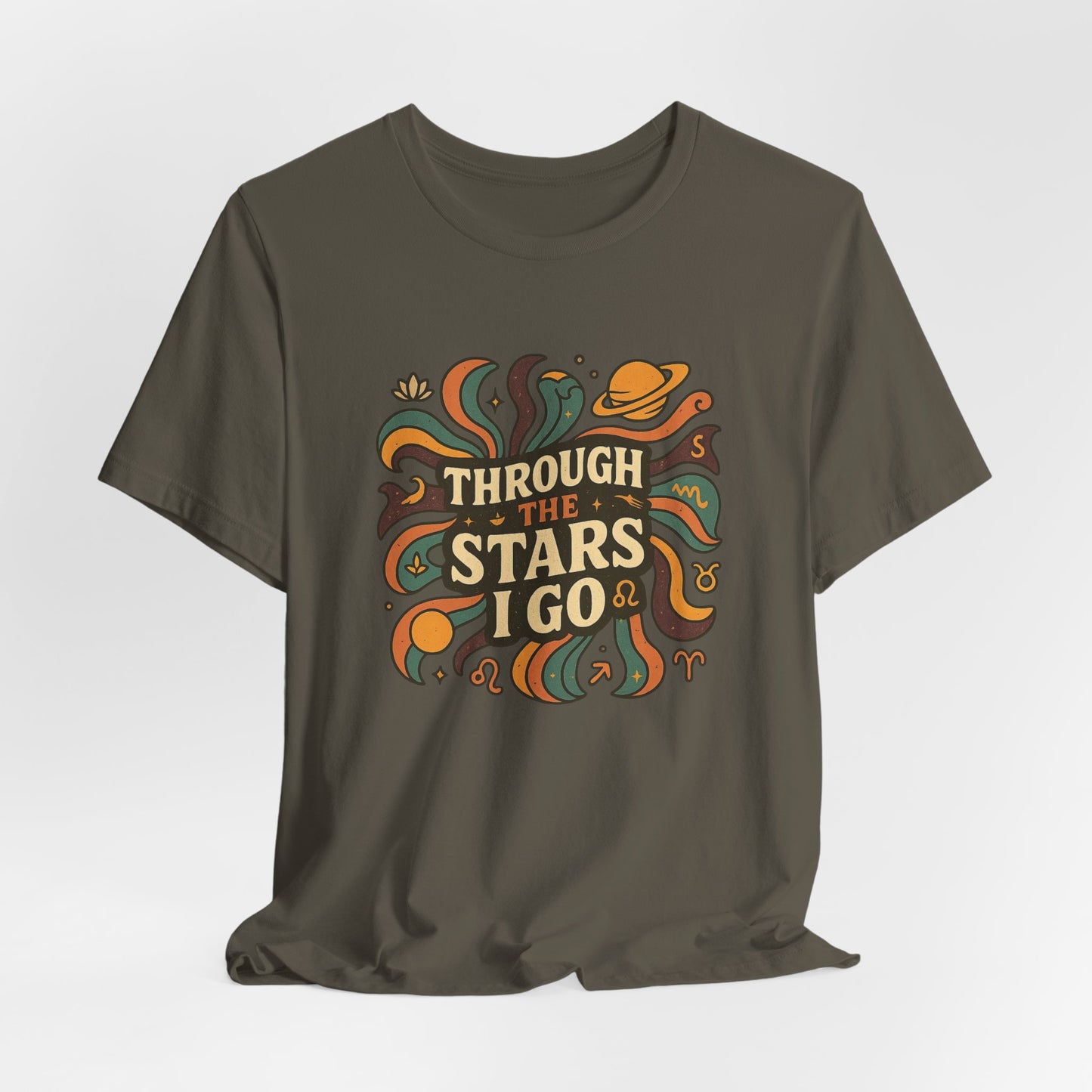 Retro Cosmic Tee – Through the Stars I Go